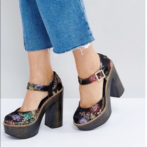 Free People Starlet Wood Platform Heel - Picture 4 of 7